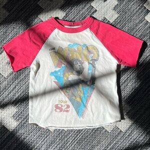 Rowdy Sprout “The Who” baseball tee 3-6 months